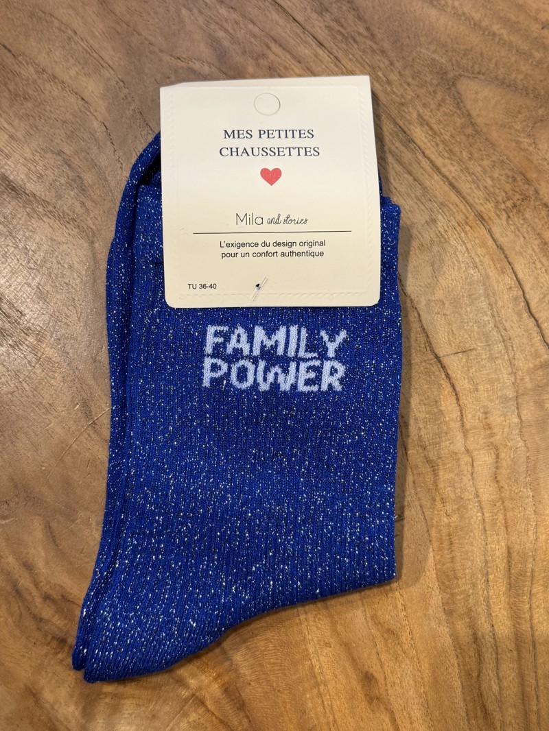 Chaussettes à paillettes Family Power