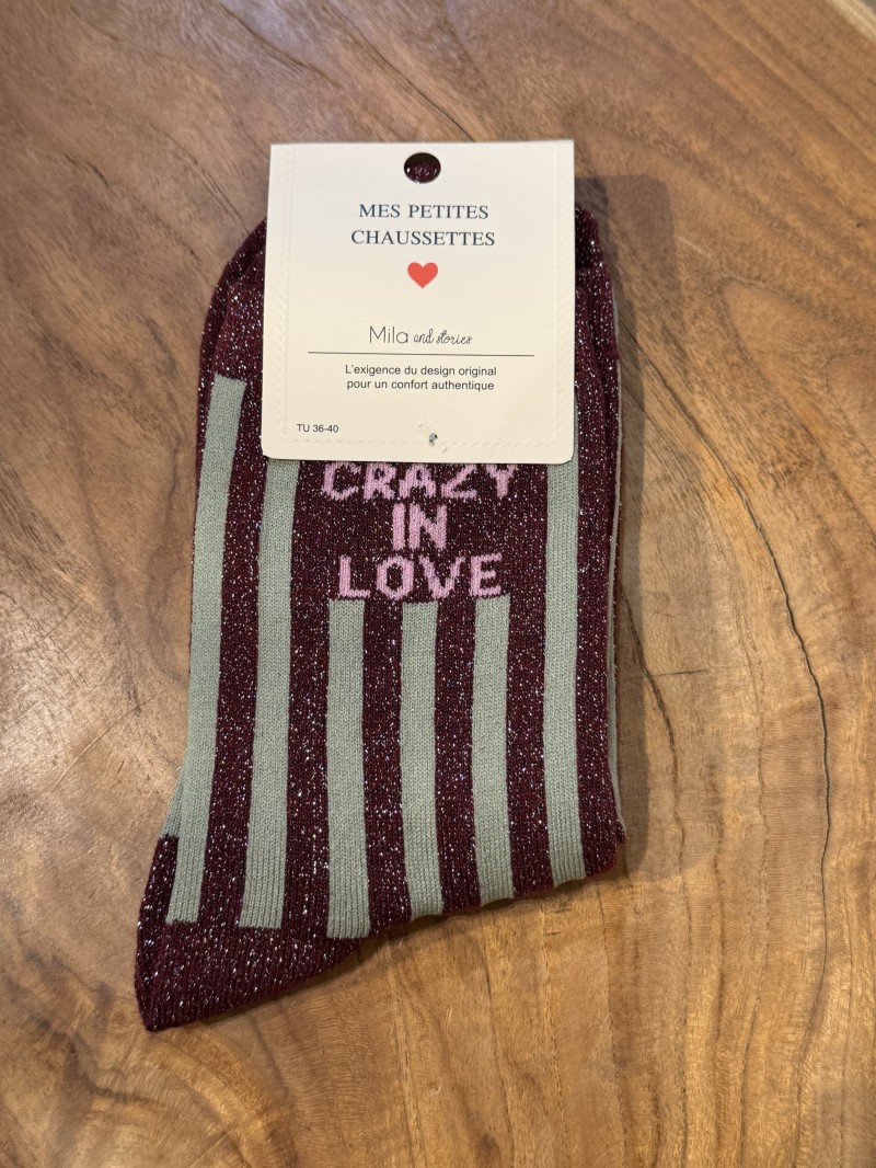 Glitzer-Socken „Crazy In Love“