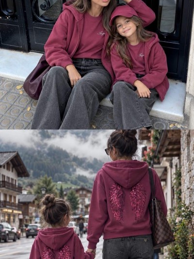Sweatshirt „Ange“ mit Reißverschluss und Kapuze (Jugendliche / Kinder)