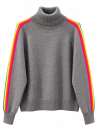 Pull Rainbow col roulé