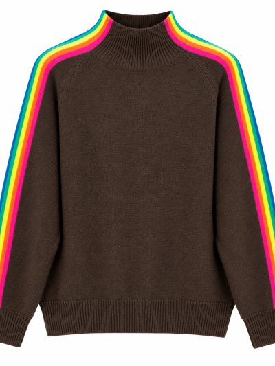 Pull Rainbow col montant
