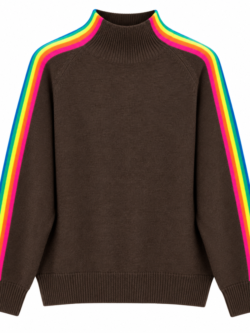 Pull Rainbow col montant