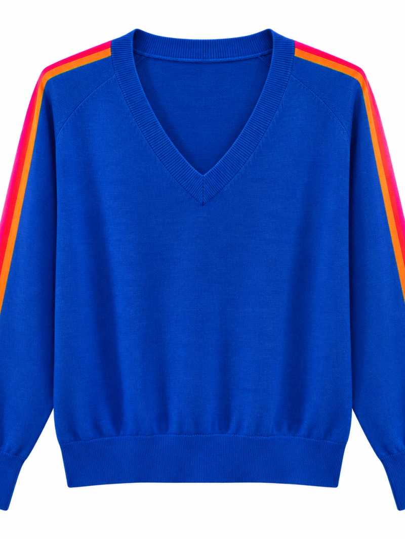 Rainbow-trui met V-hals
