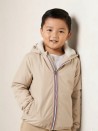 Regenjacke für Kinder mit Lammfellfutter