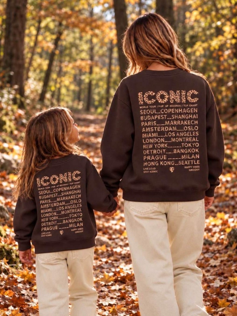 Sweat Iconic  léopard ( Ados / Kids )