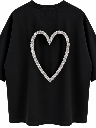 T-shirt Coeur sequin Dos