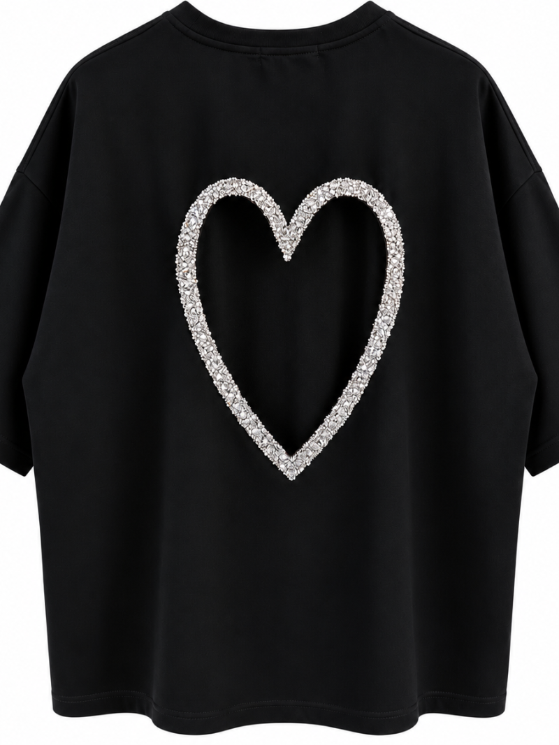 T-shirt Coeur sequin Dos