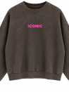 Sweat Iconic délavé 100% Coton